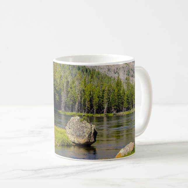 Stone At Madison River Coffee Mug (Front Right)