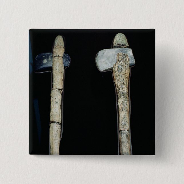 Stone Axes, prehistoric Pinback Button (Front)
