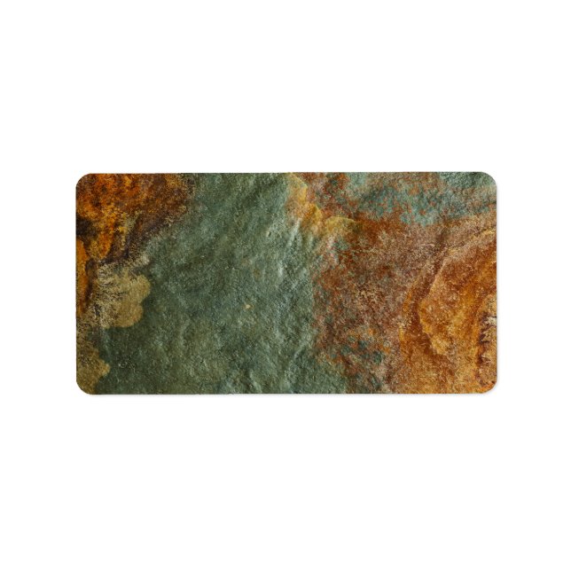 Stone Background - Slate Rock Customized Template Label (Front)