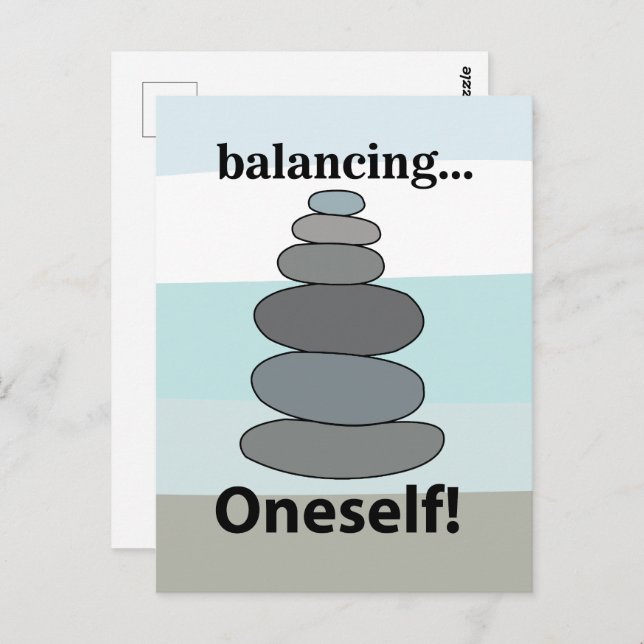 Stone Balancing  Postcard (Front/Back)