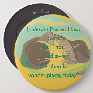 Stone! Be Thou Rolled Away! Eng Resurrection Btn Button