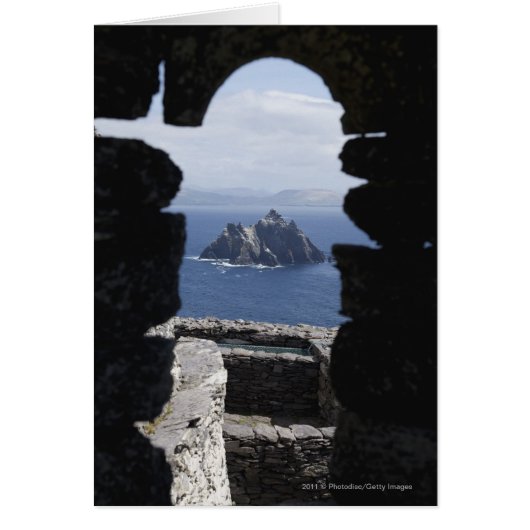Stone Beehive Monk Huts Clochanson Skellig Michael Cards (Front)