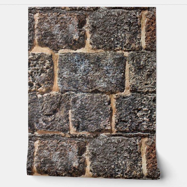 STONE BLOCKS MASONRY  WALLPAPER  (Unrolling)