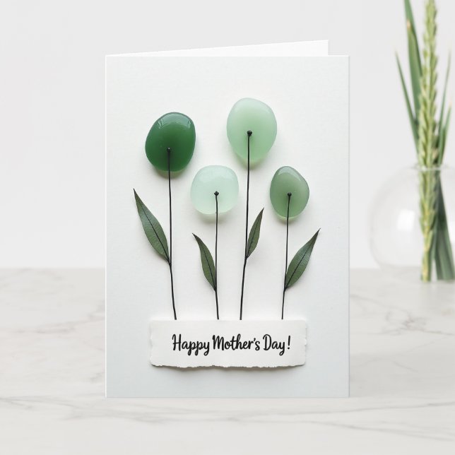 Stone Blossom Mothers Day Card (Front)