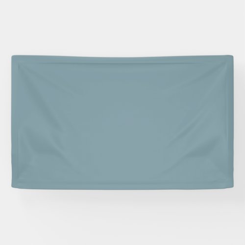 Stone Blue Solid Color Banner