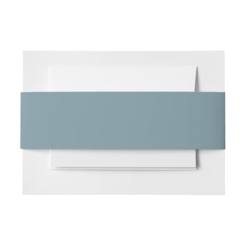 Stone Blue Solid Color Invitation Belly Band