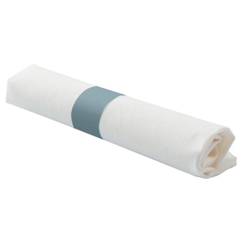 Stone Blue Solid Color Napkin Bands