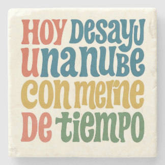 Stone boxes Surreal breakfast Stone Coaster