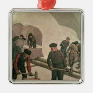 Stone Breakers, 1903 Metal Ornament