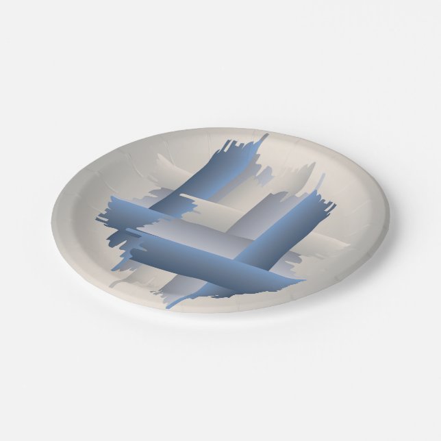 stone brick city paper plates (Angled)