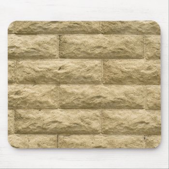 Stone Brick Wall Mouse Pad by dbvisualarts at Zazzle