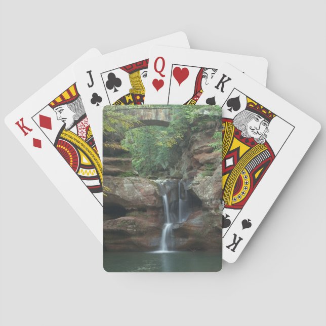 Stone Bridge and Waterfall Poker Cards (Back)