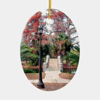 Stone Bridge City Park New Orleans Ceramic Ornament