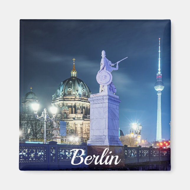 Stone bridge near Berlin Cathedral in Germany Magnet (Front)