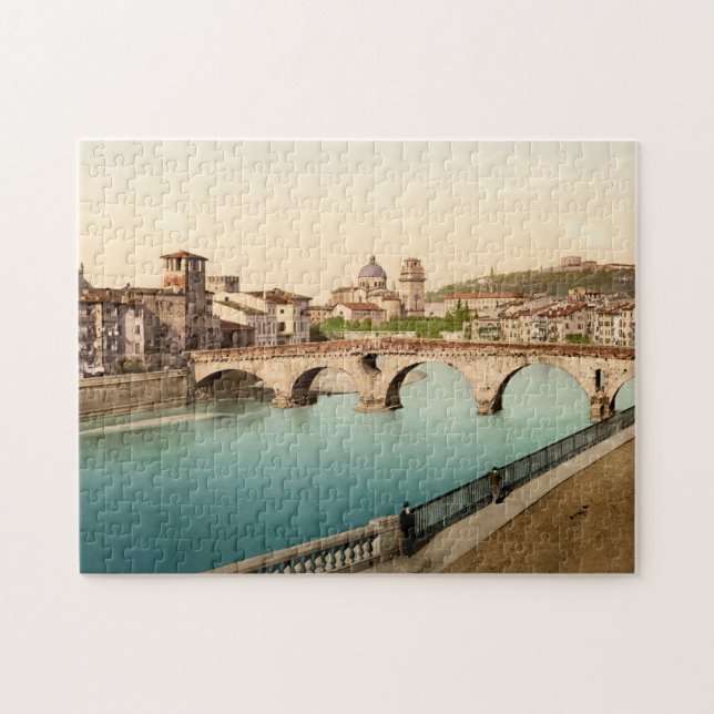 Stone Bridge San Giorgia Verona Italy Jigsaw Puzzle (Horizontal)