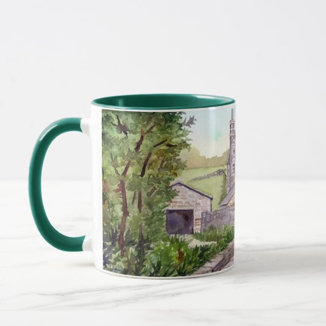 Stone Bridge Watercolor Painting Mug (Left)