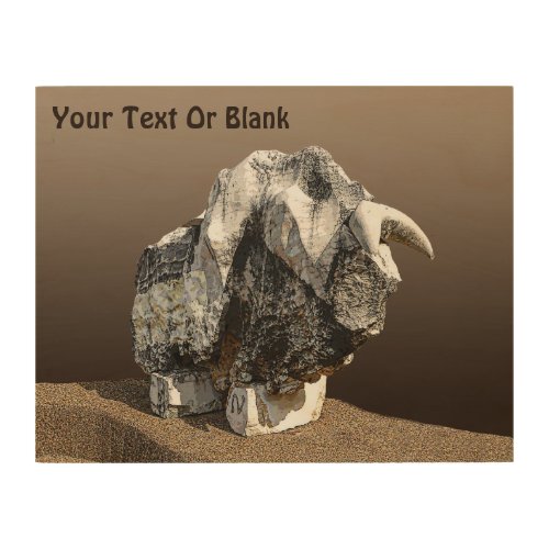 Stone Bull _ Maalot Wood Wall Decor