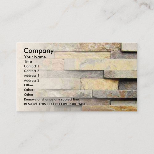 Stone Business Card