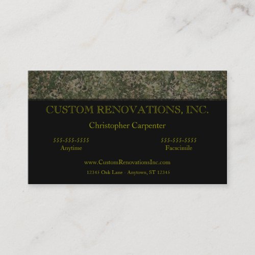 Stone Business Card Template