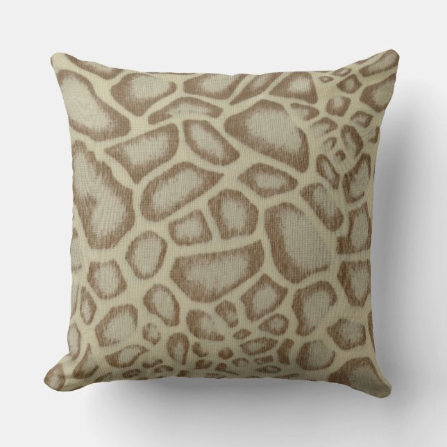 Stone Camo Throw Pillow (Front)