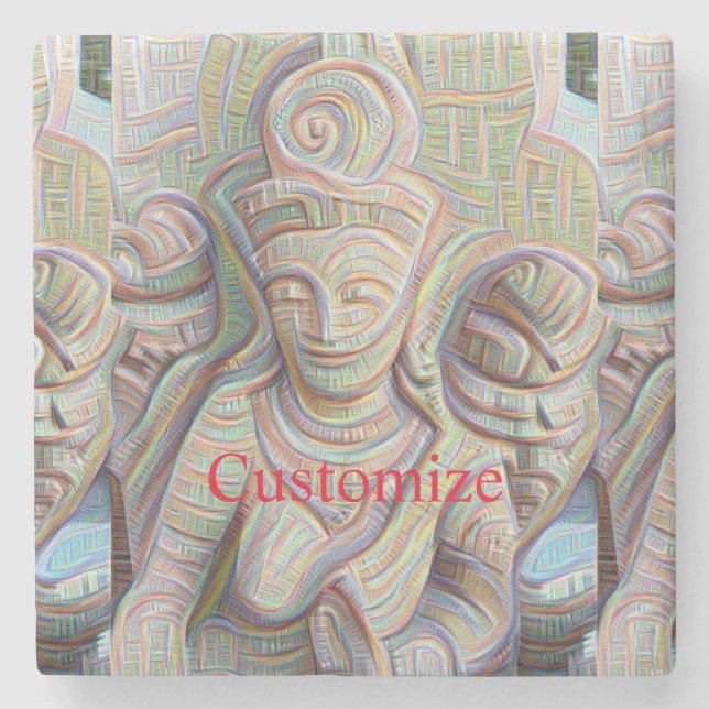 Stone carved dakinis Thunder_Cove Coaster (Front)