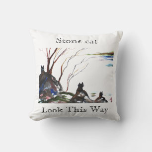 Stone Cat Pillow