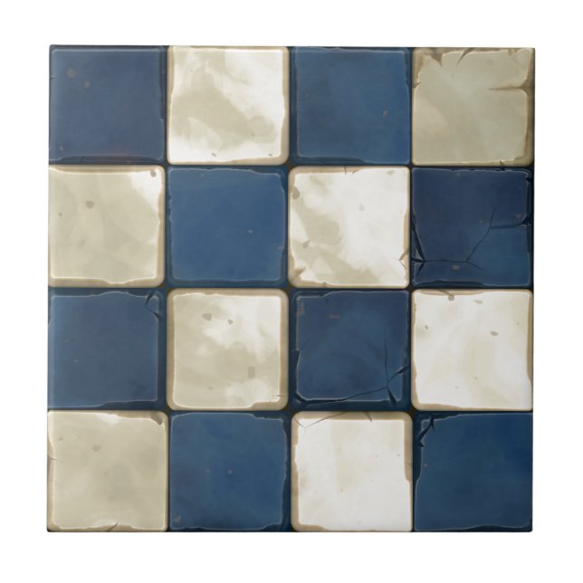 Stone Checkerboard Tile (Front)