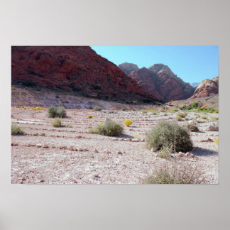 Stone Circle Red Rock Canyon Poster