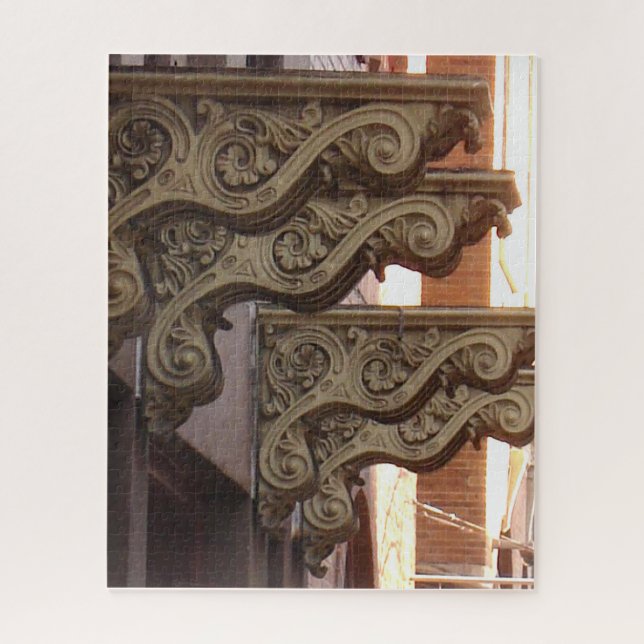 Stone Citizens doorway detail Jigsaw Puzzle (Vertical)