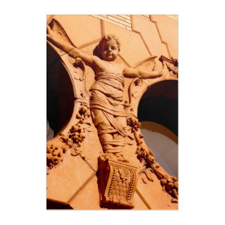 Stone Citizens - granite baby in swaddling clothes Acrylic Print