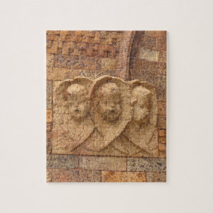 Stone Citizens three granite infants Jigsaw Puzzle