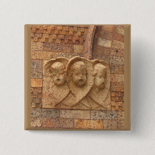 Stone Citizens three granite infants Pinback Button