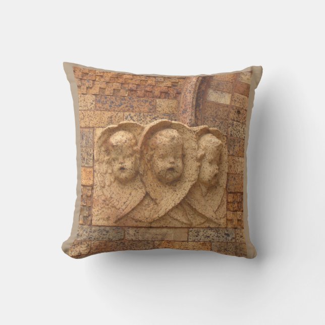 Stone Citizens three granite infants Throw Pillow (Front)