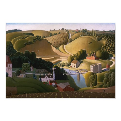 Stone City 1930 by Grant Wood Photo Print