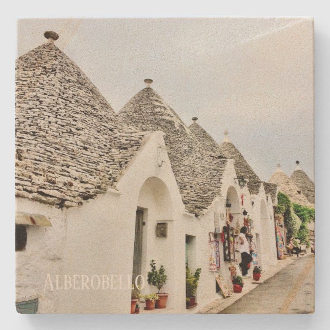 Stone Coaster Alberobello in Puglia, Italy (Front)