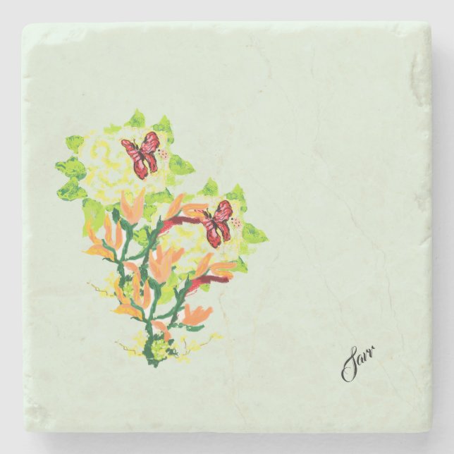 Stone Coaster  :  Asian Time of Beauty (Front)