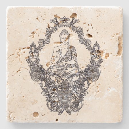 Stone Coaster : Buddha
