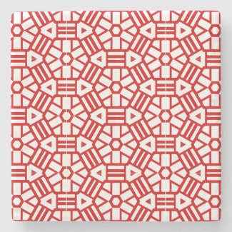 Stone Coaster - Hexagon and Bars