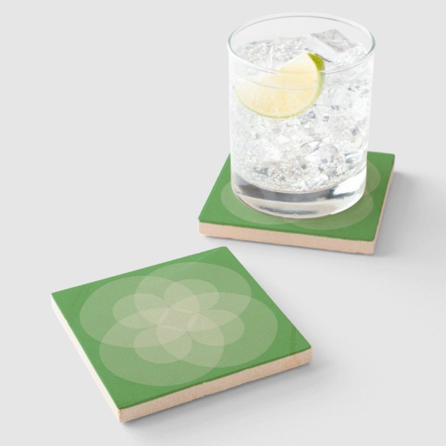 Stone Coaster - Intersecting Circles (Side)