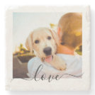 Stone Coaster Photo Template Love Text Stone Coaster Photo Template Love Text
