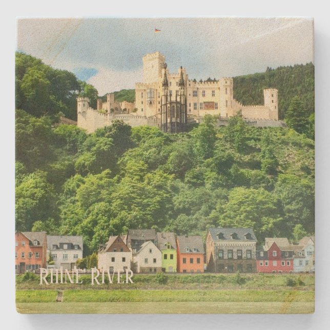 Stone Coaster Rhine River Castle, Germany (Front)