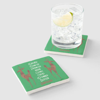 Stone Coaster - Santa's Reindeer -Rudolph