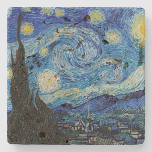 STONE COASTER  VINCENT Van Gogh THE STARRY NIGHT