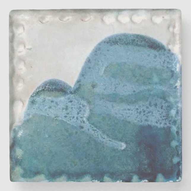 Stone Coaster Vintage 1985 Mt Tamalpais Ceramic (Front)