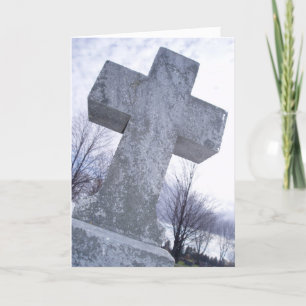 “Stone Cold Cross” Sympathy Card