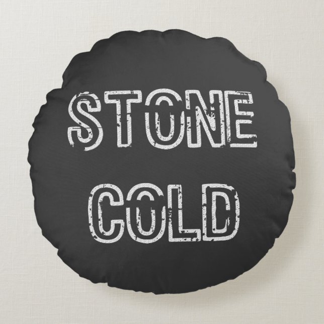 Stone Cold T-Shirt Round Pillow (Front)