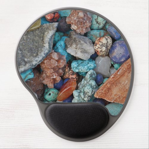 Stone Colorful rock pebble natural texture Gel Mouse Pad