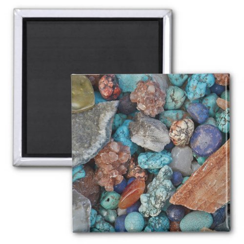 Stone Colorful rock pebble natural texture Magnet