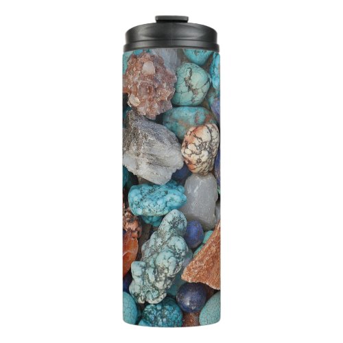 Stone Colorful rock pebble natural texture Thermal Tumbler