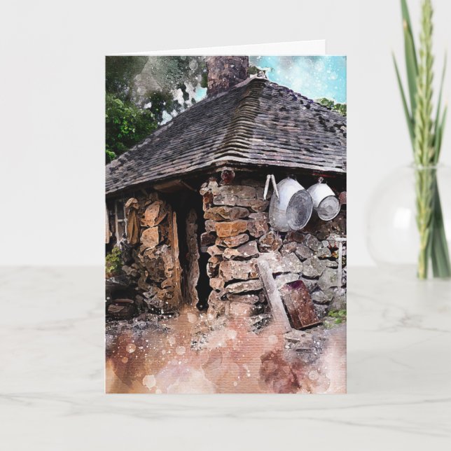 STONE COTTAGE Greeting Cards, Blank Inside Card (Front)